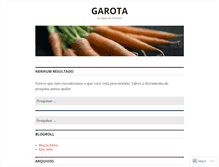 Tablet Screenshot of garota.wordpress.com