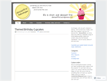 Tablet Screenshot of dessertf1rst.wordpress.com