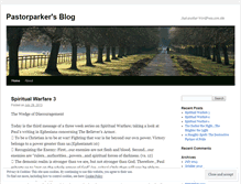 Tablet Screenshot of pastorparker.wordpress.com