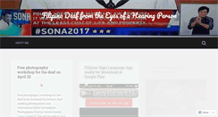 Desktop Screenshot of deafphilippines.wordpress.com