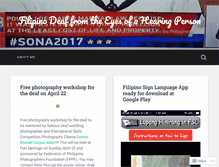 Tablet Screenshot of deafphilippines.wordpress.com