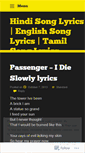 Mobile Screenshot of lyricshop.wordpress.com