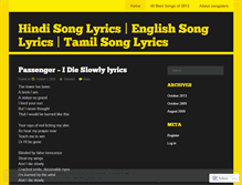 Tablet Screenshot of lyricshop.wordpress.com