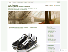 Tablet Screenshot of airjordanshoes2009.wordpress.com