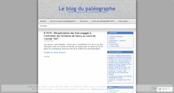 Desktop Screenshot of paleographe54.wordpress.com