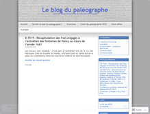 Tablet Screenshot of paleographe54.wordpress.com