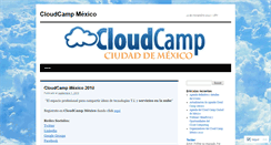 Desktop Screenshot of cloudcampmexico.wordpress.com