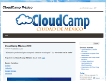 Tablet Screenshot of cloudcampmexico.wordpress.com
