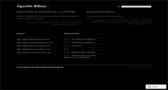 Desktop Screenshot of agustinbilbaoarte.wordpress.com