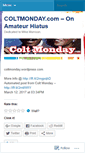 Mobile Screenshot of coltmonday.wordpress.com