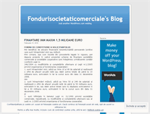 Tablet Screenshot of fondurisocietaticomerciale.wordpress.com