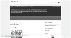 Desktop Screenshot of abundantus.wordpress.com