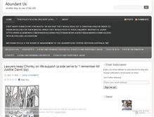 Tablet Screenshot of abundantus.wordpress.com