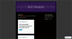 Desktop Screenshot of bellmodels.wordpress.com