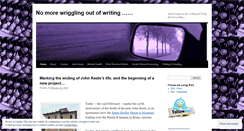 Desktop Screenshot of nowrigglingoutofwriting.wordpress.com