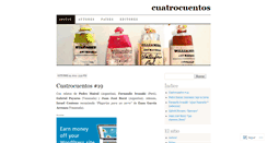 Desktop Screenshot of cuatrocuentos.wordpress.com