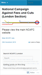 Mobile Screenshot of ncafclondon.wordpress.com