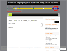 Tablet Screenshot of ncafclondon.wordpress.com