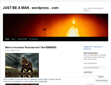 Tablet Screenshot of justbeaman.wordpress.com