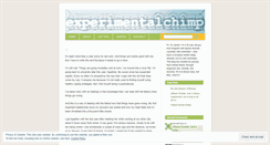 Desktop Screenshot of experimentalchimp.wordpress.com
