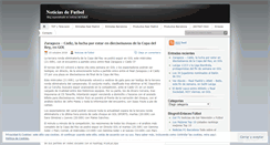 Desktop Screenshot of noticiasdelfutbol.wordpress.com
