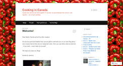 Desktop Screenshot of cookincanada.wordpress.com
