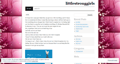 Desktop Screenshot of littlestronggirls.wordpress.com