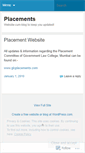 Mobile Screenshot of glcplacements.wordpress.com
