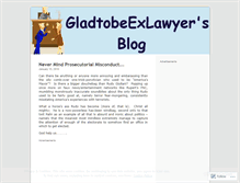 Tablet Screenshot of gladtobeexlawyer.wordpress.com