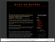 Tablet Screenshot of hausofhaters.wordpress.com