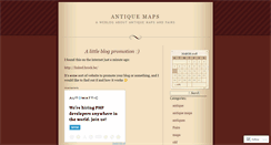 Desktop Screenshot of antiquemaps.wordpress.com