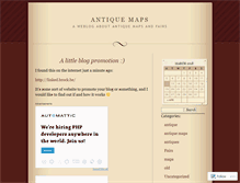 Tablet Screenshot of antiquemaps.wordpress.com