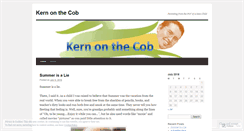 Desktop Screenshot of kernonthecob.wordpress.com
