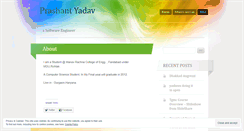 Desktop Screenshot of p4yadav.wordpress.com