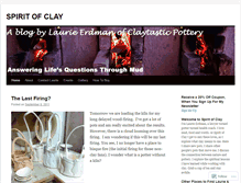 Tablet Screenshot of claytastic.wordpress.com