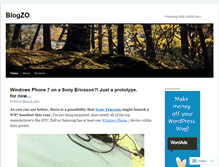 Tablet Screenshot of blogzo.wordpress.com