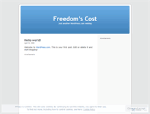 Tablet Screenshot of freedomscost.wordpress.com