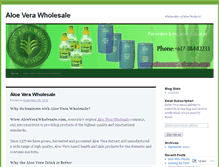 Tablet Screenshot of aloeverawholesale.wordpress.com