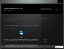 Tablet Screenshot of jrschneider83.wordpress.com