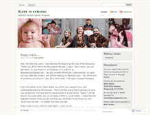 Tablet Screenshot of katyupdate.wordpress.com