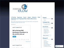 Tablet Screenshot of barrystudentsofelaw.wordpress.com