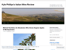 Tablet Screenshot of italianwinereview.wordpress.com