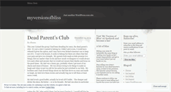 Desktop Screenshot of myversionofbliss.wordpress.com
