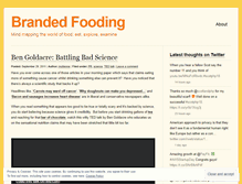 Tablet Screenshot of brandedfooding.wordpress.com
