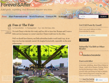 Tablet Screenshot of foreverandafter.wordpress.com