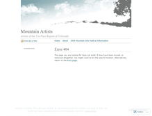 Tablet Screenshot of mountainartists.wordpress.com