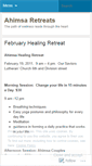 Mobile Screenshot of ahimsaretreat.wordpress.com