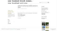 Desktop Screenshot of onehundredactions.wordpress.com