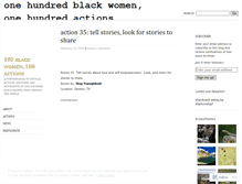Tablet Screenshot of onehundredactions.wordpress.com