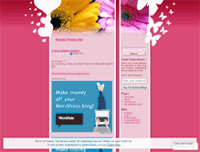 Tablet Screenshot of kawaiipandahat.wordpress.com